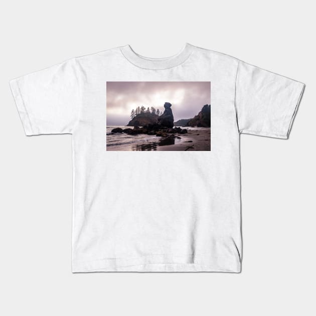 Moody view of Grandma Rock Kids T-Shirt by blossomcophoto